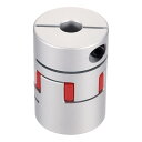 アルミニウムシャフトカップリング10mmから12.7mmフ レキシブルスー パイダーカップリングL50mm x D35mmカプラージョース パイダーシャフトジョイントコネクター3DプリンターDIYエンコーダーCNCルーターミリングマシン