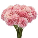 人工花の花の頭、シルク菊ボール紫陽花ダークピンクフェイクフラワーDIYクラフトウェディングパーティー装飾24個パック