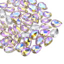 50個 10 x 14 mm ティアドロップ ラインストーン アクリル 尖ったバック ラインストーン ビーズ 宝石 宝石作り コスチューム 水晶 装飾 工芸品 ...