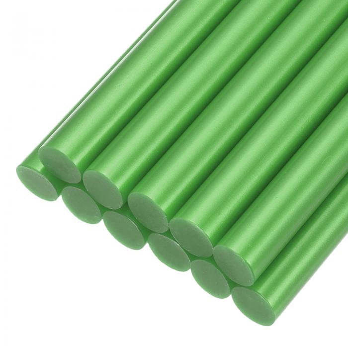ミニホットグルースティック 11mm x 100mm ライトグリ ーン 12個
