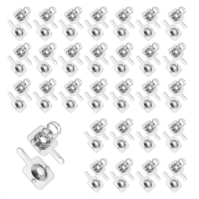 30個 バッテリースプリングメタル接点プレート10mm x 
