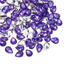 100個 10 x 14 mm ティアドロップ ラインストーン アクリル ポイン トバック ラインストーン ビーズ 宝石 宝石作り コスチューム 水晶 装飾 工...