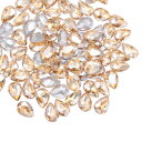 50個 10 x 14 mm ティアドロップ ラインストーン アクリル 尖ったバック ラインストーン ビーズ 宝石 宝石作り コスチューム 水晶 装飾 工芸品 ...