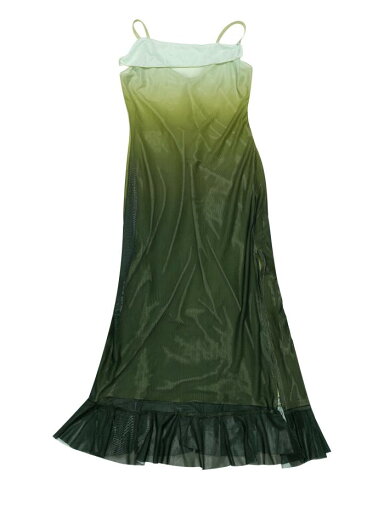 Allegra K 夏用 スパゲッティ ストラップ マキシドレス レディース カウルネック ストレッチメッシュ ゆったりとしたウェディングゲストドレス グリーン M Allegra K 夏用 スパゲッティ ストラップ マキシドレス レディース カウルネック ストレッチメッシュ ゆったりとしたウェディングゲストドレス グリーン M