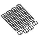 50パックのメタルスライド調整バックル1/2
