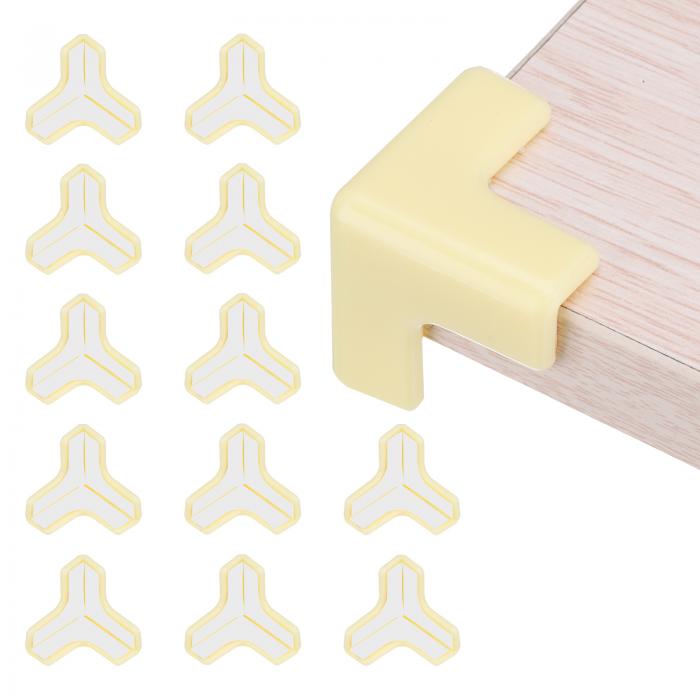 コーナープロテクター 12個 テーブルコーナープロテクター 家具 コーナーガードとエッジ 安全バンパー ..
