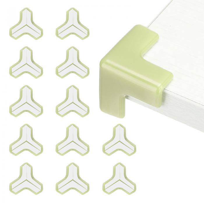 コーナープロテクター 12個 テーブルコーナープロテクター 家具 コーナーガードとエッジセーフティバン..