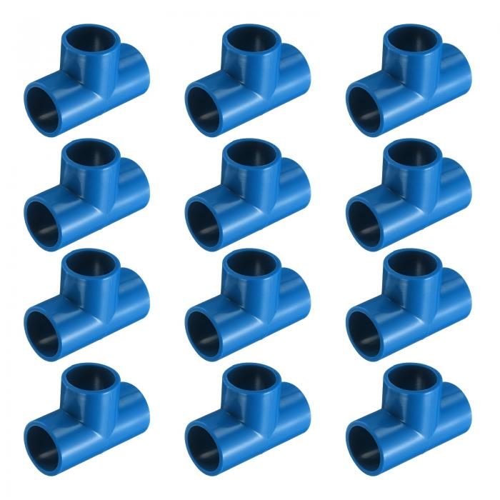 12個 1/2" ティー 3ウェイ PVC パイプフィッティングコネクター 家具用グレードコーナーフィッティング..