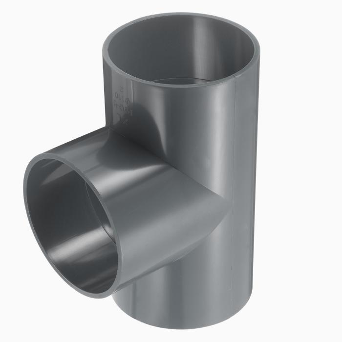 1個4"ティー3ウェイPVCパイプフィッティングコネクタ 家具用グレードコーナーフィッティングエルボーフ..