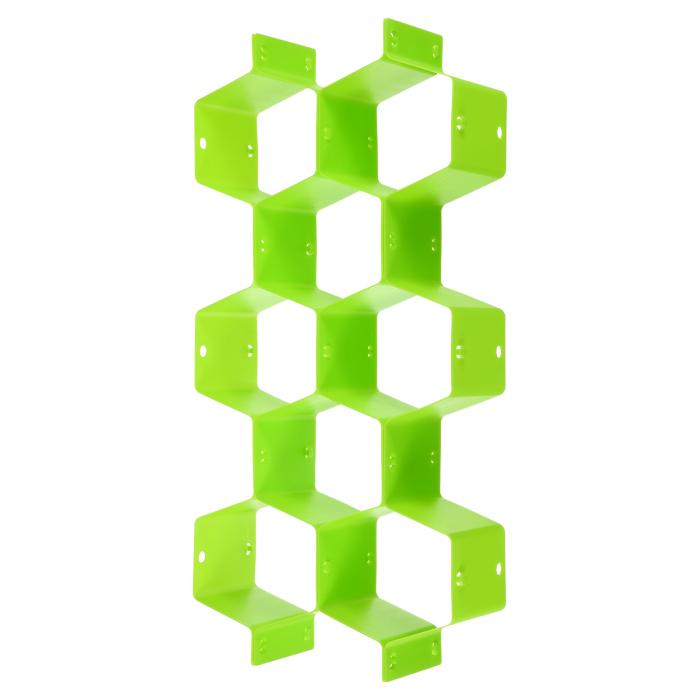 4個 パーティション引き出し仕切り プラスチック製 調整可能な引き出しオーガナイザー 下着ベルトスカーフ靴下オーガナイザー用 緑（自由にカット）(3)