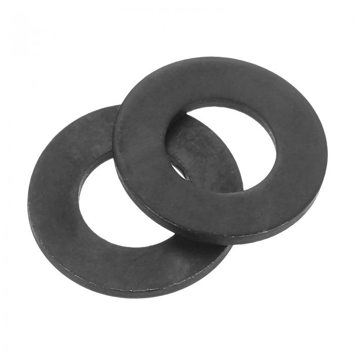 5/16インチフラットワッシャー、合金鋼黒オキサイド仕上げ 25個入り