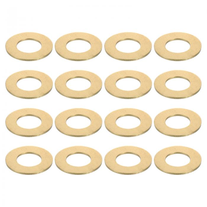 20個の真鍮フラットワッシャー M10x20x1.2mm真鍮ワッシャーシールガスケットフラットリング ネジボルト機械修理用 屋外建設