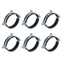 6個のスプリットリングパイプハンガー 90mm/3.5