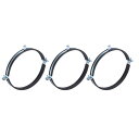 3個のスプリットリングパイプハンガー 200mm/7.9