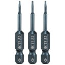 3個 T5 トルクス ドライバー ビット 1/4