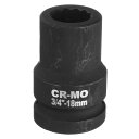 3/4インチドライブ 12ポイ ント インパクトソケット 18mm メトリック スピンドル アクスルナット ソケット ドライバーレンチ 自動車修理用 簡単取り外...