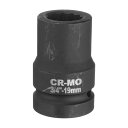 3/4インチドライブ 12ポイ ント インパクトソケット 19mm メトリック スピンドル アクスルナット ソケット ドライバーレンチ 自動車修理用 簡単取り外...