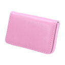 CAPASTEC 名刺入れ メンズ 名刺ケース 大容量 カードケース 取り出し簡単 磁石 シンプル 就職祝い ギフト 男女兼用 1個 ピンク