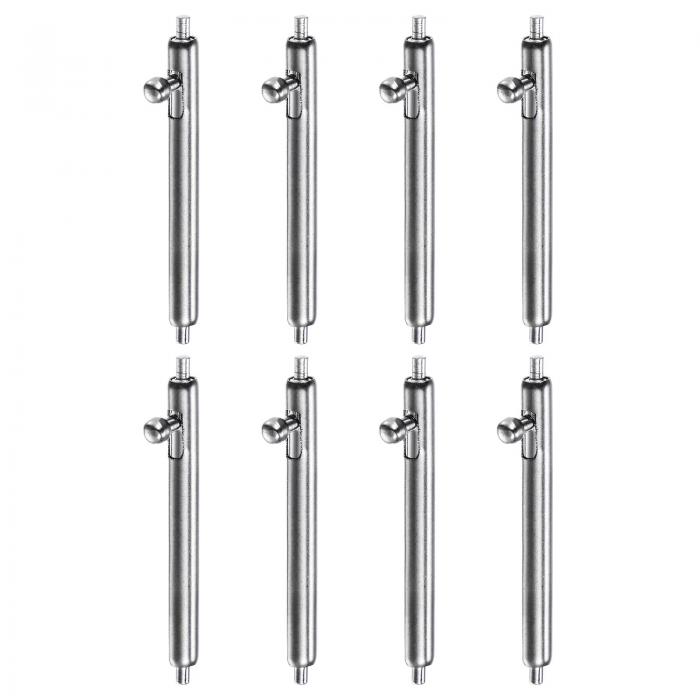 8個のクイックリリーススプリングバー17mm幅1.8mm直径ステンレススチールウォッチピン交換バンドストラップリンクピンウォッチバンドストラップ用のウォッチラグ