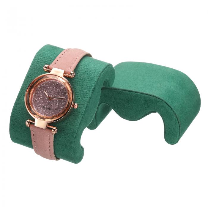 2個の時計ケース枕 M字型時計ディスプレイ枕ベルベット時計クッション交換用時計ブレスレットディスプ..