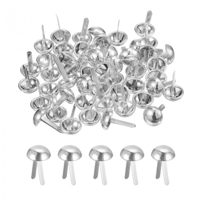 50個入りバッグフィートスタッドス パイ ク 10mm丸型パースネイルヘッドス パイ クプロングスタッドバッグボトムスタッド ハンドバッグパース衣類DIYレザー...