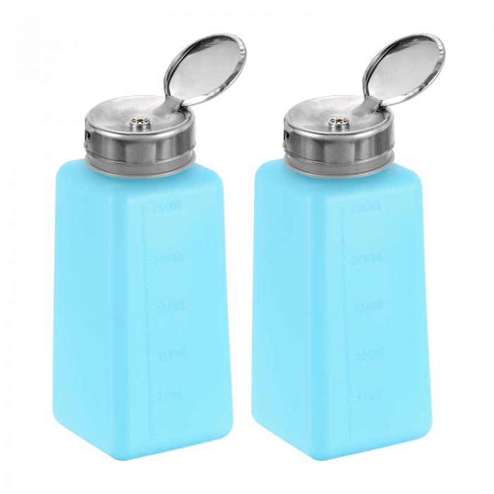 2個 溶剤アルコール用ディスペンサー250ml（8.8oz）ネイルポリッシュリムーバープッシュダウン液体ディ..