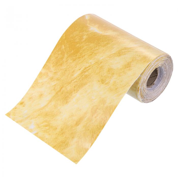 3.94"x33 Ft 茶色マーブルペーパー セルフアドヒーシブウッドグレインテープマーブル壁紙ボーダーステ..