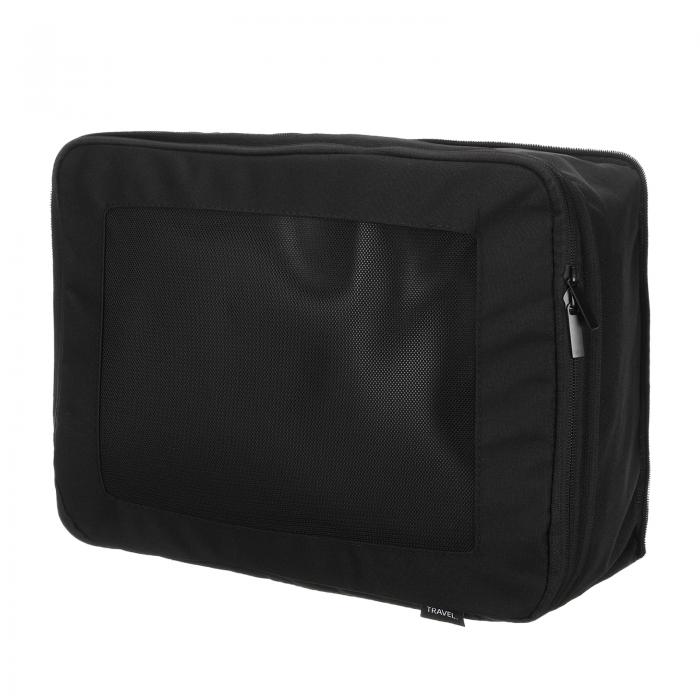 スーツケース用 圧縮パッキングキューブ 34x26x13cm 軽量 荷物整理バッグ 旅行必需品 圧縮バッグ キャ..