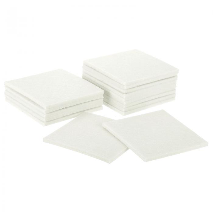 家具パッド 16個4" - 四角形の自己粘着フェルト家具パッド 家具の足 椅子の脚 ハードウッドフロア用の..