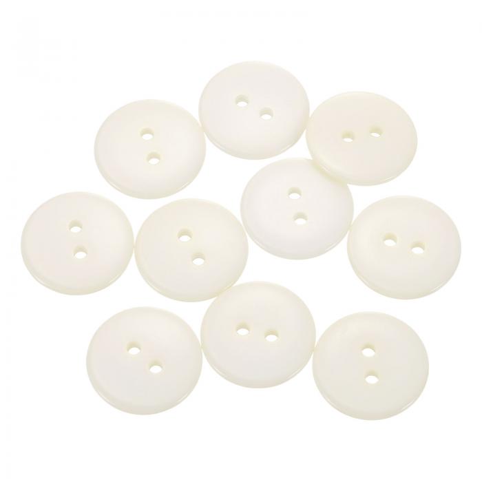 10個 樹脂製ボタン 直径20mm（3/4"） 2つ 穴付き丸型クラフト装飾ボタン コート 衣類 ホリデー装飾用 ..