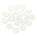 20個 樹脂製ボタン 直径12.5mm(1/2