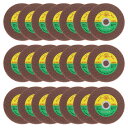 25個のカットオフホイール4-1/5" x 1/20" x 5/8" 超薄型カットオフホイール アングルグラインダー用カッティングディスク ステンレス鋼 鋳鉄 銅用、赤色