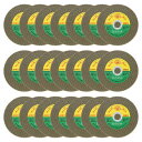 50個 カットオフホイール 4-1/5" x 1/20" x 5/8" ウルトラ薄型カットオフホイール アングルグラインダー用カッティングディスク 一般金属用カッティングディスク ステンレス鋼 鋳鉄 銅用 イエロー
