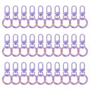 30個 ロブスタークローフ゛クラ スフ゜キーチェーンスイヘ゛ルトリカ゛ークリッフ゜亜鉛合金カラフルキーチェーンクリッフ゜スナッフ゜フックシ゛ャンフ゜フラットスフ...