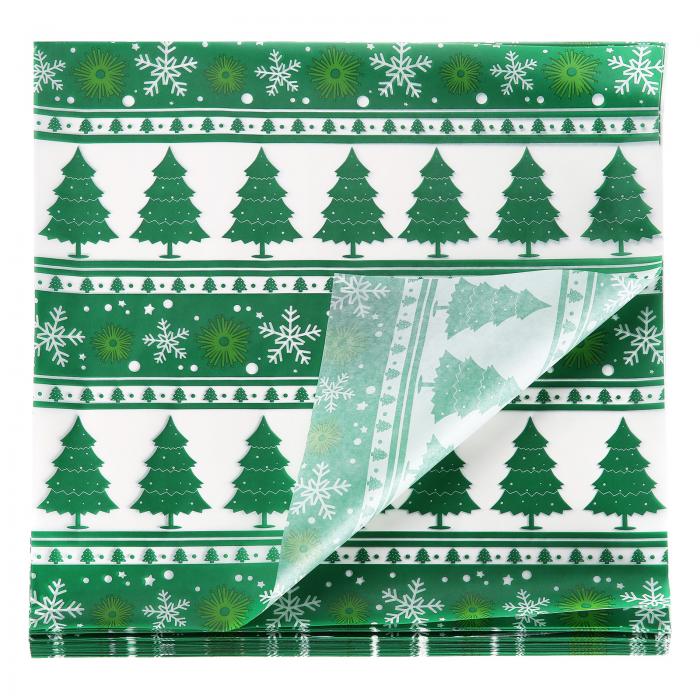 200枚 ワックスペーパーシート11.81" x 11.81" クリスマスツリー 吸油性 乾燥食品包装紙 サンドイッチ ..