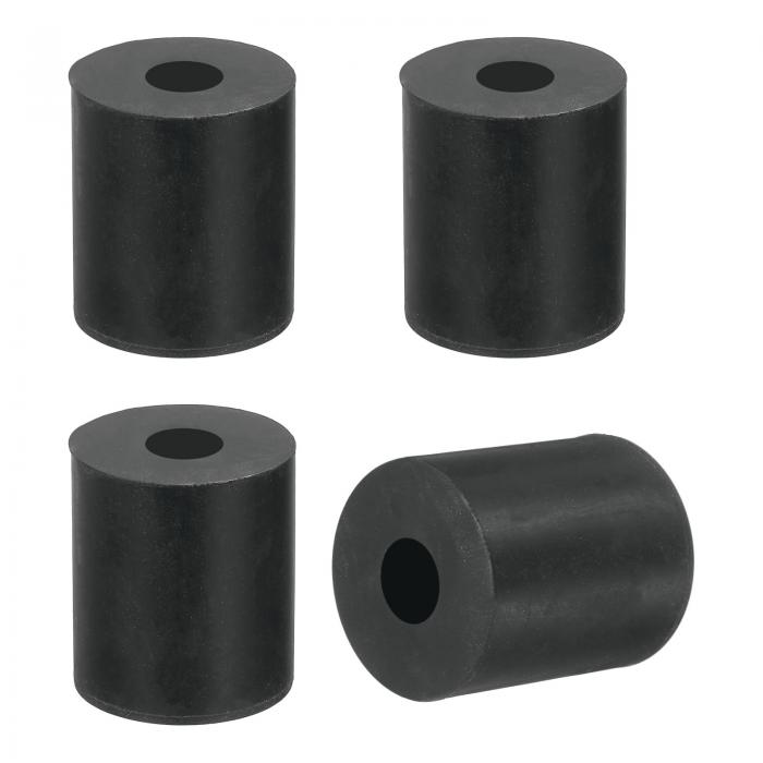 4個 厚いゴムスペーサー 1-3/8インチOD x 1/2インチID x 1-9/16インチ厚 丸いゴムブッシング アンチバイブレーションフラットスペーサーワッシャー 家庭用産業機械用