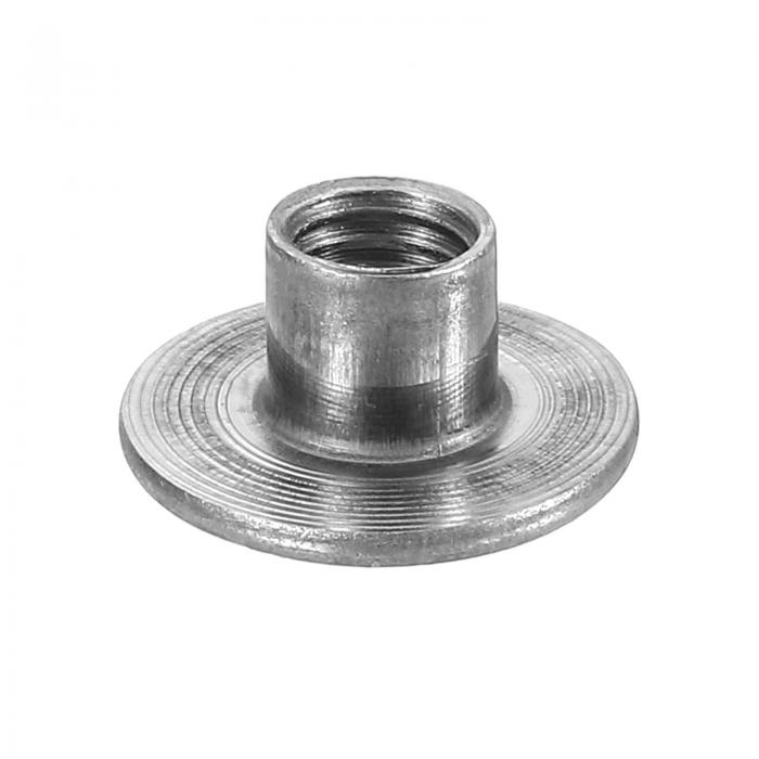 M8 Tナット 12個 カーボン鋼Tナット ラウンドベース溶接ナット 10mm 高さ スルーホール フランジインサ..