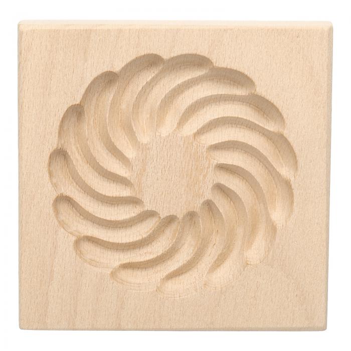 木製クッキー型 3.94" x 3.94" 木製クッキー・ビスケット型 回転刻まれた焼きクッキー用ツール ビスケ..