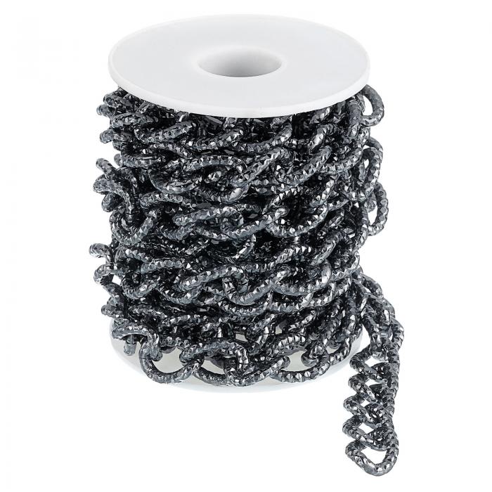 9.8フィートのアルミリンクチェーン リンクケーブルチェーンエンボス加工オーバルメッキチェーンバルク..