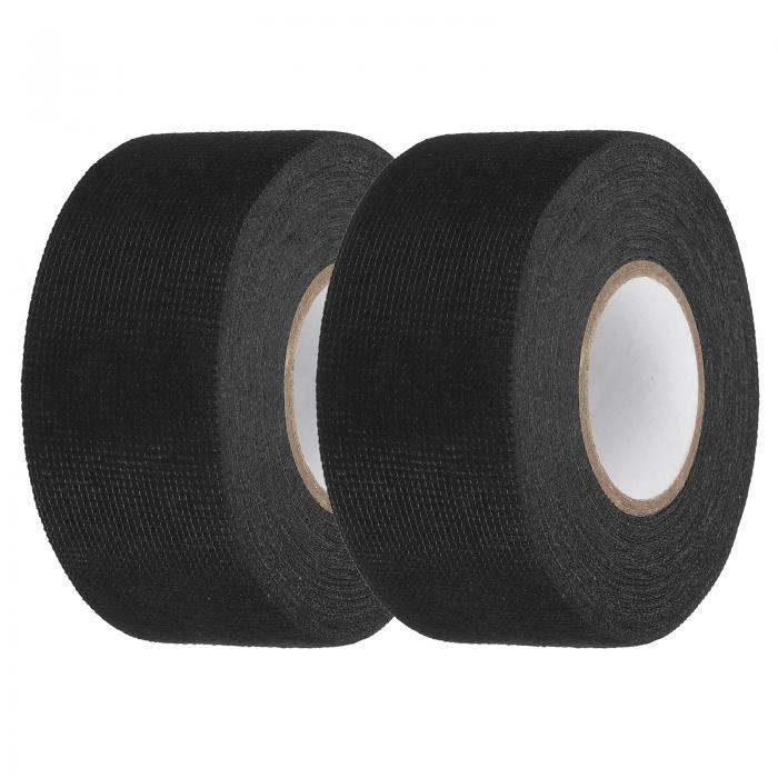 ワイヤーハーネステープ 1.5インチ×49.2フィートの自己粘着布電気テープ 自動車用電気ケーブル固定用高..