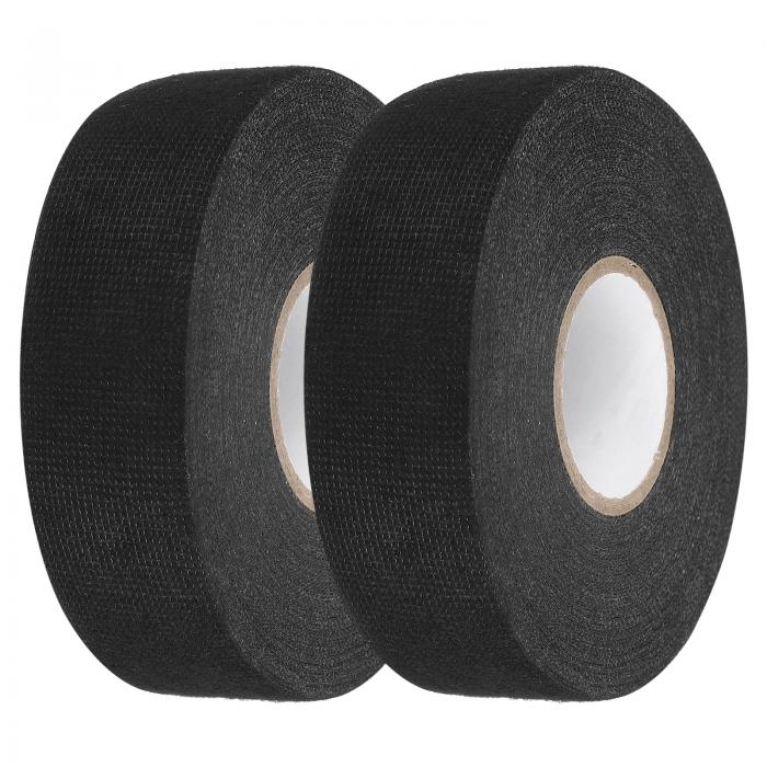 ワイヤーハーネステープ 1.26インチ×82.02フィートの自己粘着布電気テープ オート電気ケーブル固定用高..