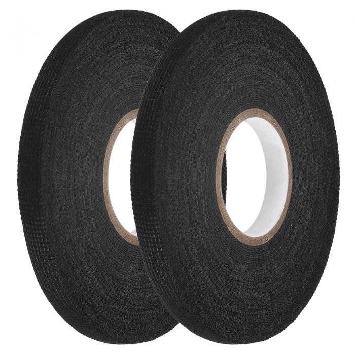 ワイヤーハーネステープ 0.35インチ×82.02フィートの自己粘着布電気テープ 自動車用電気ケーブル固定用..