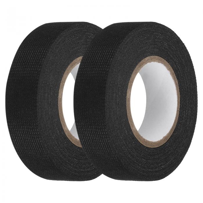 ワイヤーハーネステープ 0.74インチ×32.81フィートの自己粘着布電気テープ 自動車用電気ケーブル固定用..