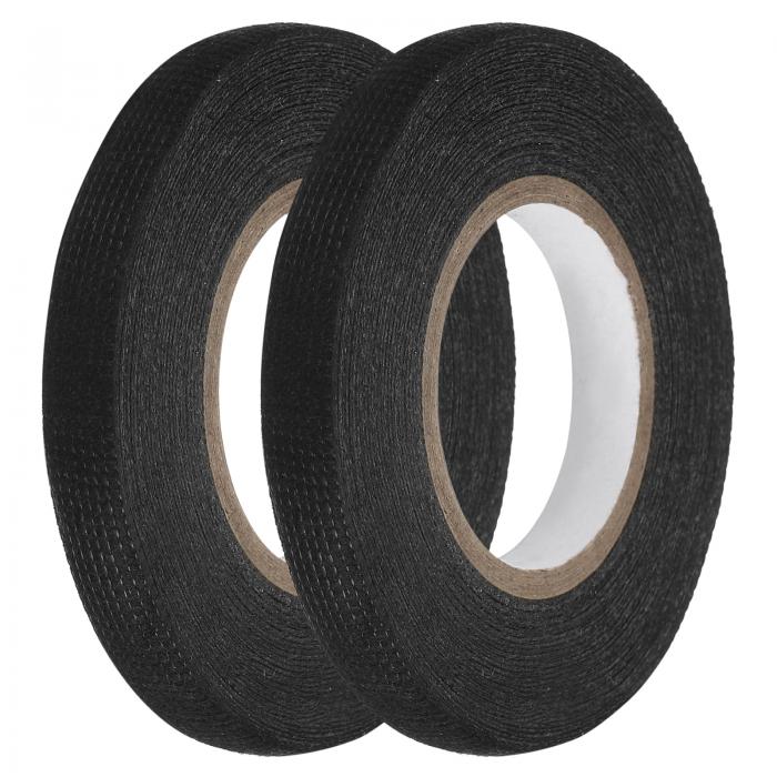 ワイヤーハーネステープ 0.35インチ×32.81フィートの自己粘着布電気テープ 自動車用電気ケーブル固定用..