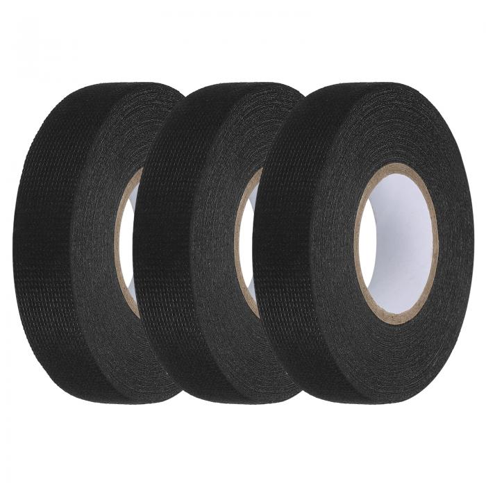 ワイヤーハーネステープ 0.74インチ×49.2フィートの自己粘着布電気テープ オート電気ケーブル固定用高..