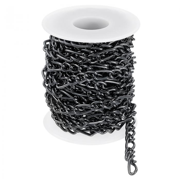 16.4フィートのアルミリンクチェーン リンクケーブルチェーンツイストオーバルメッキチェーンバルクク..