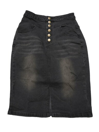 Allegra K デニムスカート カジュアル ジーンズスカート ハイウエスト スリット ストレッチ Aライン レディース ダークグレー XS Allegra K デニムスカート カジュアル ジーンズスカート ハイウエスト スリット ストレッチ Aライン レディース ダークグレー XS