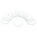12個の時計用水晶ガラスレンズ 31mmフラットラウンドメガネ時計フェイス水晶レンズ交換部品 時計修理用 クリア