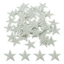 5つ星アイロンパッチ刺繍付きパッチアップリケ衣類修理バックパック靴装飾用品4x4cm/1.57x1.57