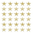 スターアイロンパッチ刺繍付きパッチアップリケ5.9x5.9cm衣類アイロンスターアップリケ修理バックパック靴装飾ゴー ルド30個パック